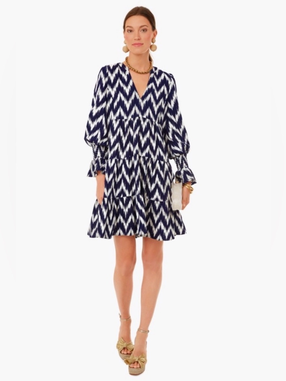 Tuckernuck Kenzo Ikat Mini Dress Blue Pomander Place Size L